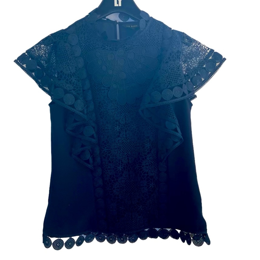NWOT Ted Baker Gabby lace eyelet sleeveless blouse